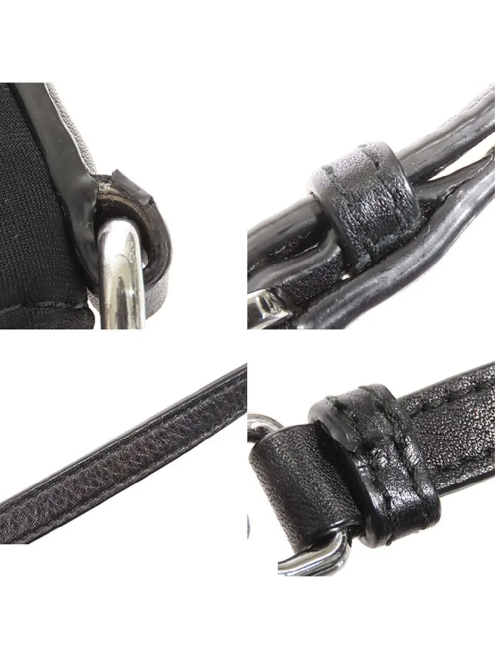 Prada Pochette Black Nylon Leather Triangle Logo 2-Way Shoulder Bag